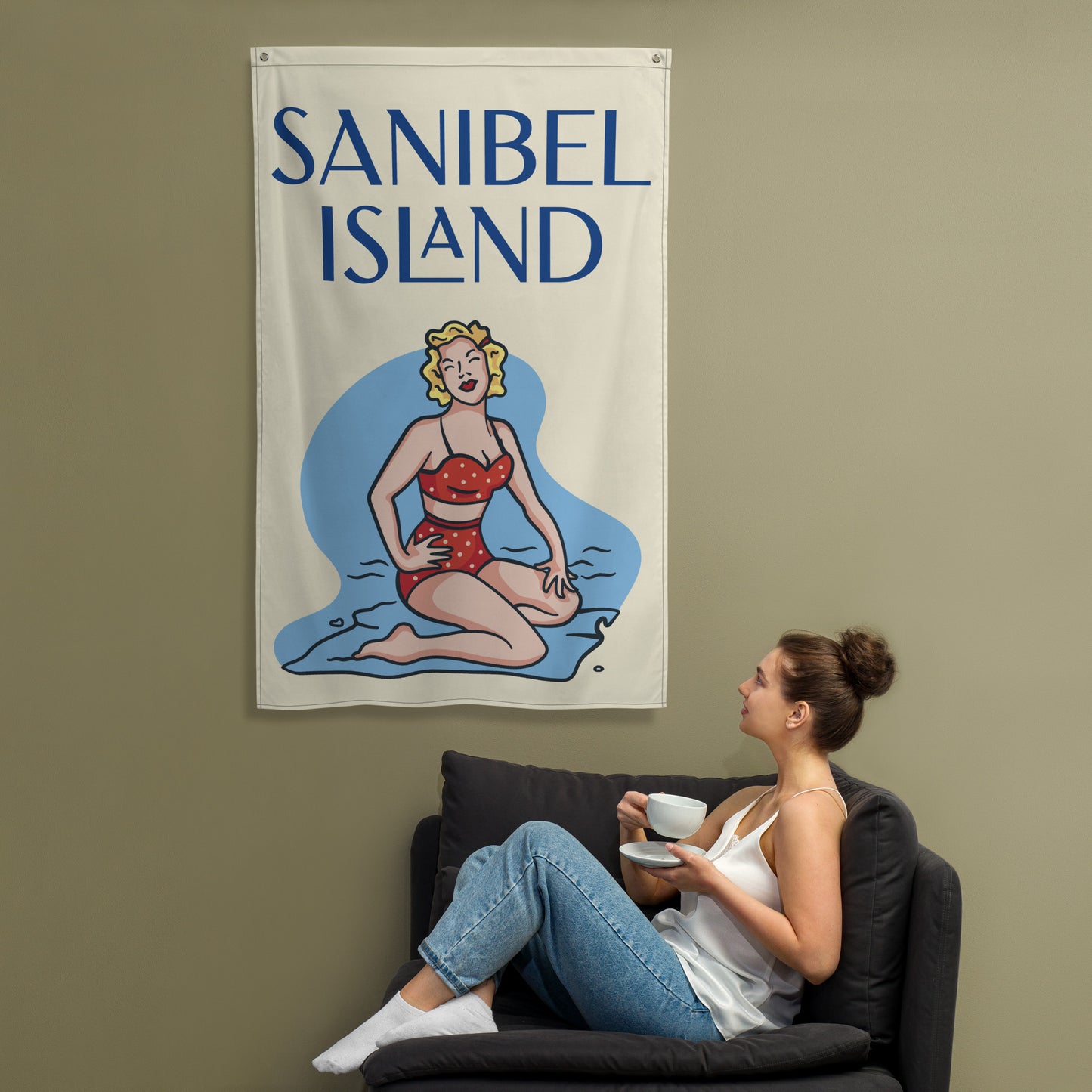 SANIBEL ISLAND FLAG - Sanibel Florida - Sanibel FL Flag