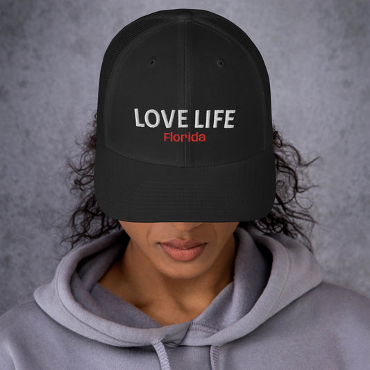 LOVE LIFE Trucker Cap - Florida Trucker Hat - Love Life Florida