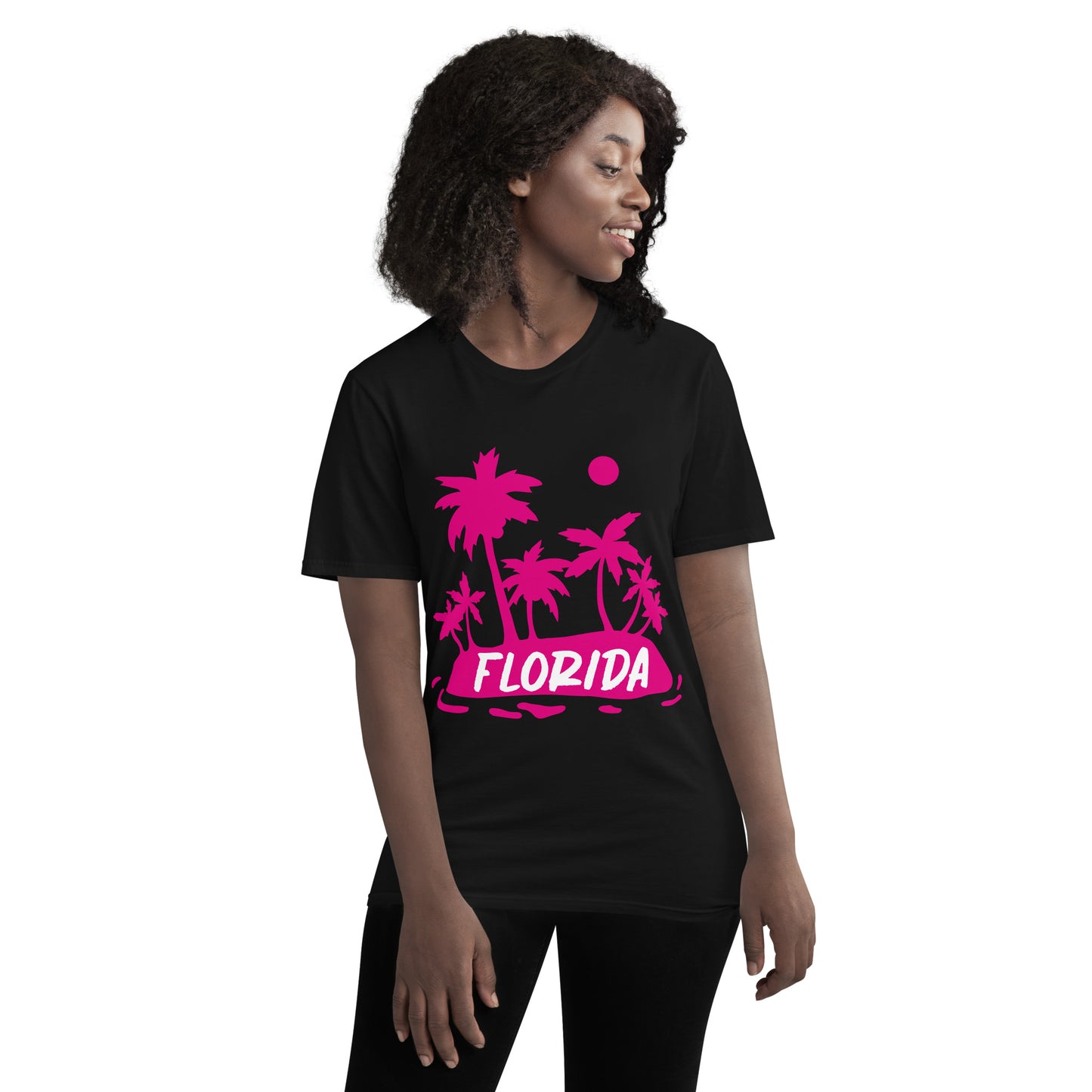 FLORIDA W/ PALM TREES - Florida Unisex Lightweight T-Shirt - Gildan 980