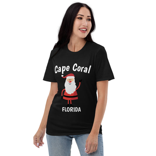 CORAL FLORIDA SANTA Shirt - Cape Coral FL with Santa - Holiday T-shirt - Christmas Santa