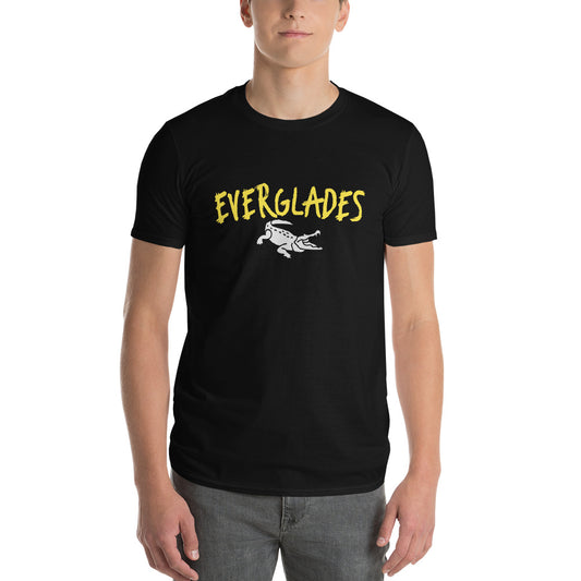 EVERGLADES ALLIGATOR T-SHIRT - Everglades Florida Unisex Lightweight T-Shirt - Gildan 980 V2