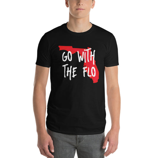 GO WITH THE FLO - FLORIDA MAP T-SHIRT - Map of Florida Unisex Lightweight TShirt