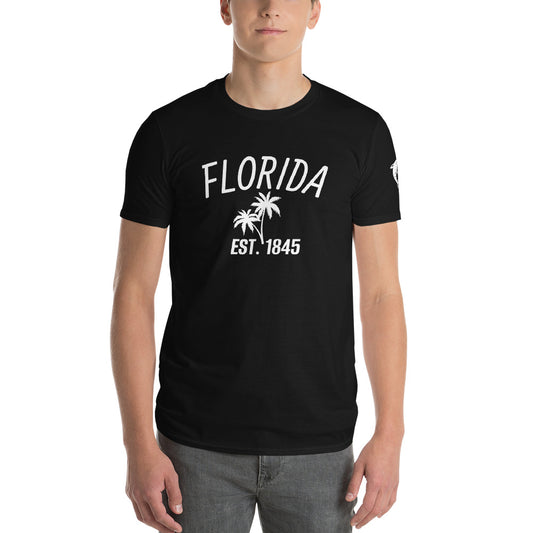 FLORIDA SHIRT WITH DOLPHINS - Florida T-Shirt with Dolphins on Left Sleeve V2