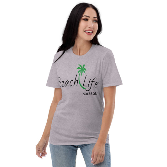 SARASOTA FLORIDA PALM TREE T-SHIRT - Beach Life Sarasota T-Shirt with Palm Tree