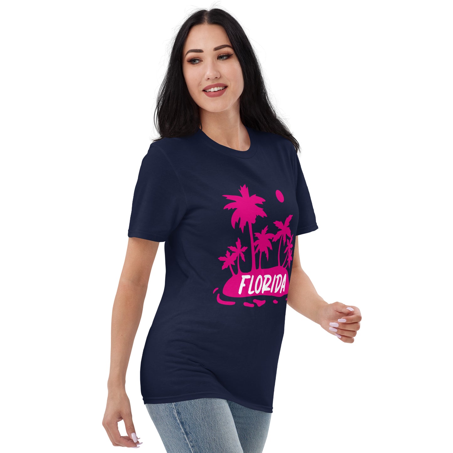 FLORIDA W/ PALM TREES - Florida Unisex Lightweight T-Shirt - Gildan 980