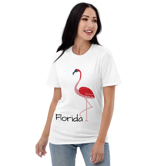 FLORIDA FLAMINGO T-SHIRT - WHITE Florida Flamingo Shirt