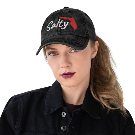 SALTY FLORIDA HAT - Salty FL Vintage Cotton Twill Cap