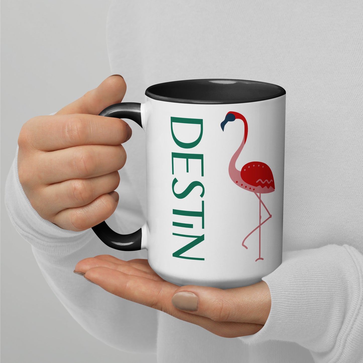 DESTIN FLORIDA FLAMINGO Mug - DESTIN Florida FLAMINGO Mugs