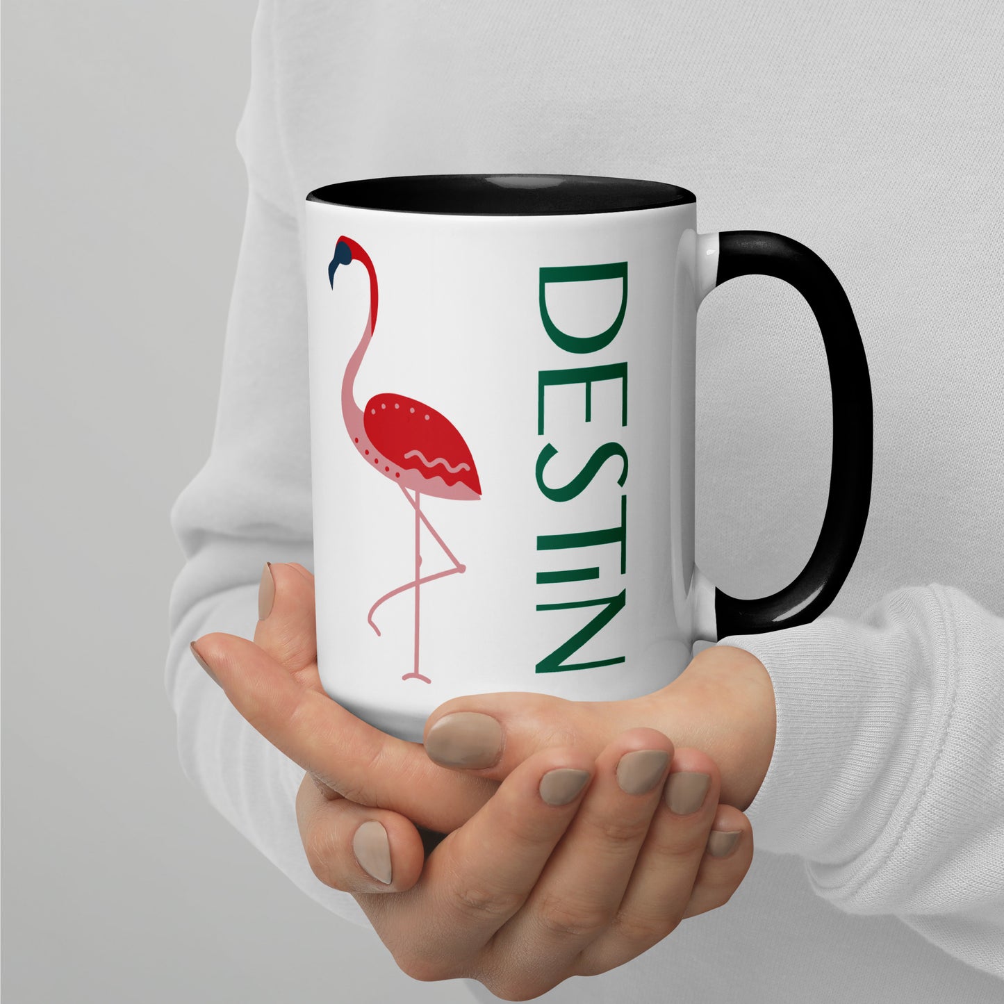 DESTIN FLORIDA FLAMINGO Mug - DESTIN Florida FLAMINGO Mugs