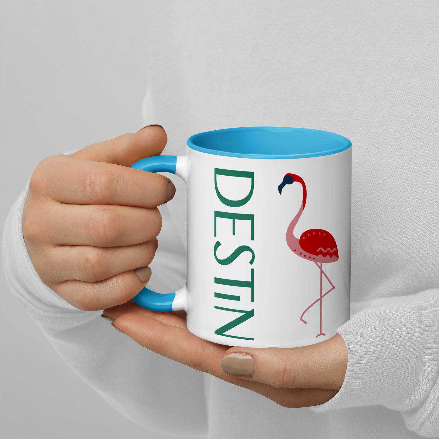 DESTIN FLORIDA FLAMINGO Mug - DESTIN Florida FLAMINGO Mugs