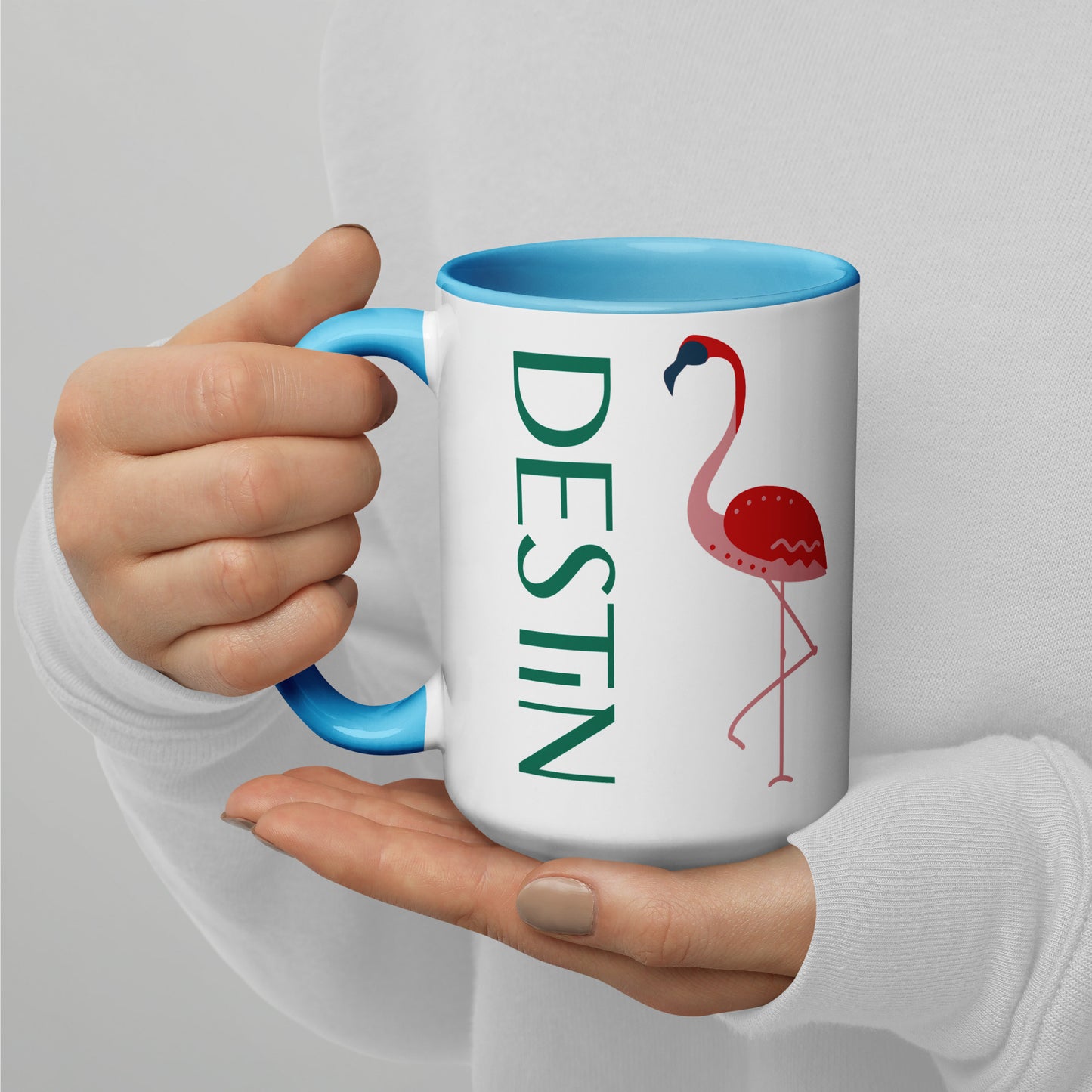 DESTIN FLORIDA FLAMINGO Mug - DESTIN Florida FLAMINGO Mugs