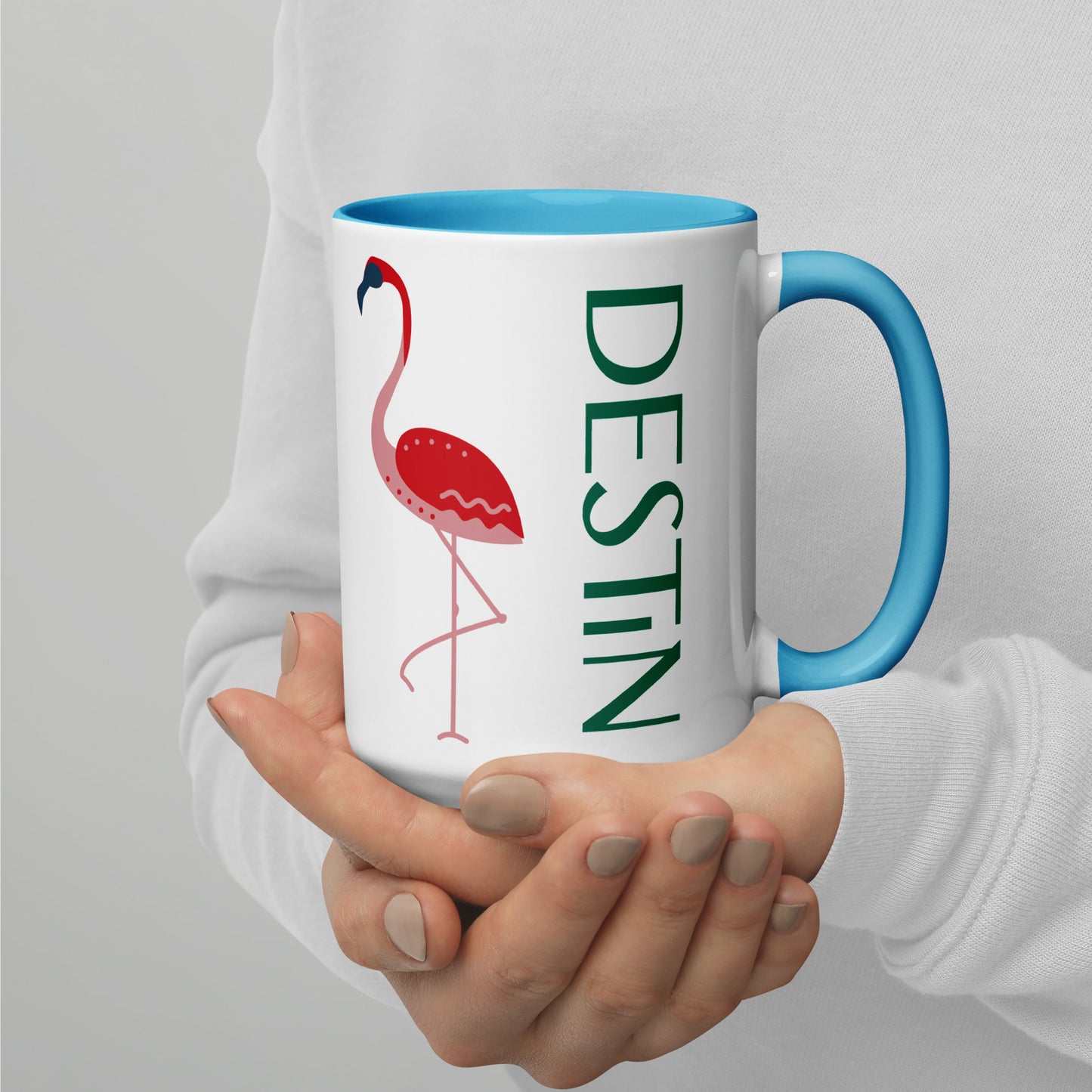 DESTIN FLORIDA FLAMINGO Mug - DESTIN Florida FLAMINGO Mugs