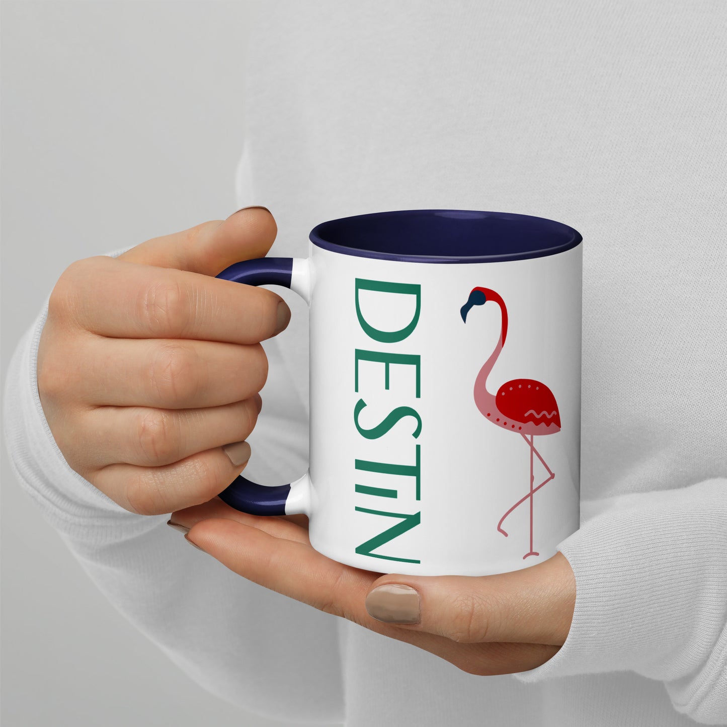 DESTIN FLORIDA FLAMINGO Mug - DESTIN Florida FLAMINGO Mugs