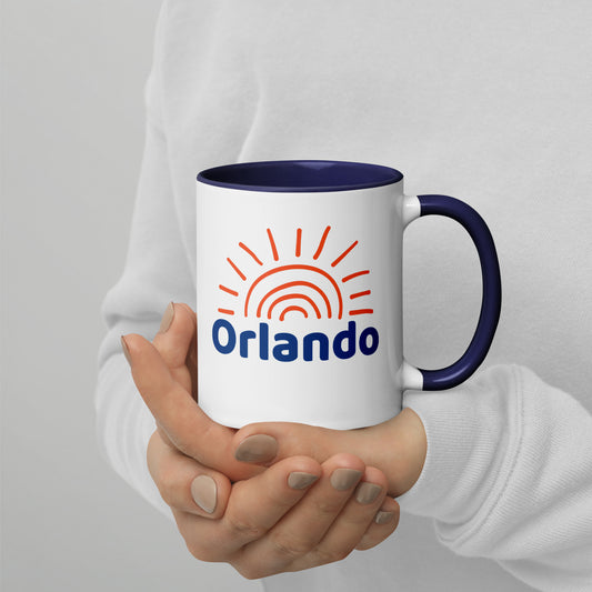 ORLANDO SUNSHINE Mug with Color Inside - Orlando Florida Sun Mugs