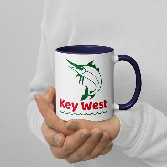 KEY WEST MARLIN Mug with Color Inside - Key West Florida Mugs