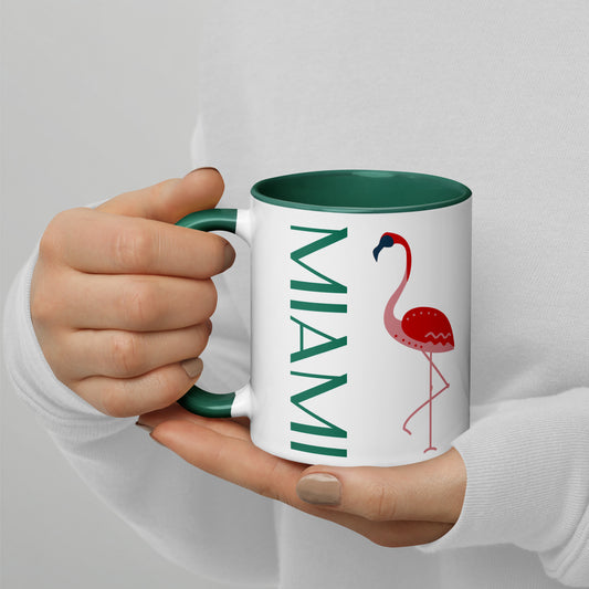 MIAMI Flamingo Mug - Miami Mugs - Miami Flamingo Coffee Mug - Miami Florida Mugs