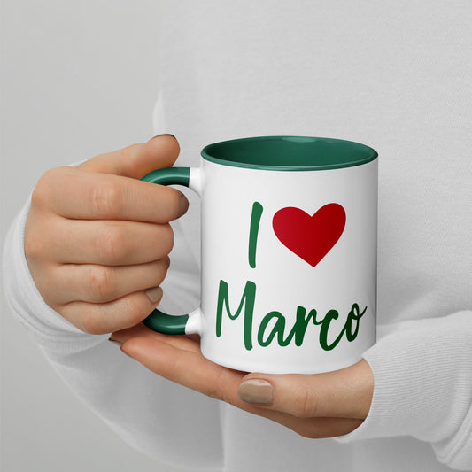 I LOVE MARCO Florida Mug with Color Inside - I Love Marco Florida Mugs