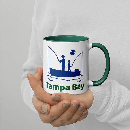 TAMPA BAY FISHING Mug with Color Inside - TAMPA BAY Florida FISHERMAN Mugs