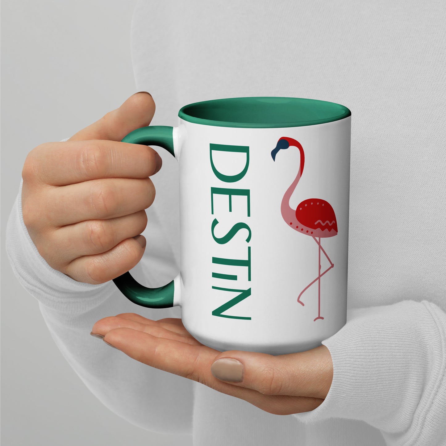 DESTIN FLORIDA FLAMINGO Mug - DESTIN Florida FLAMINGO Mugs