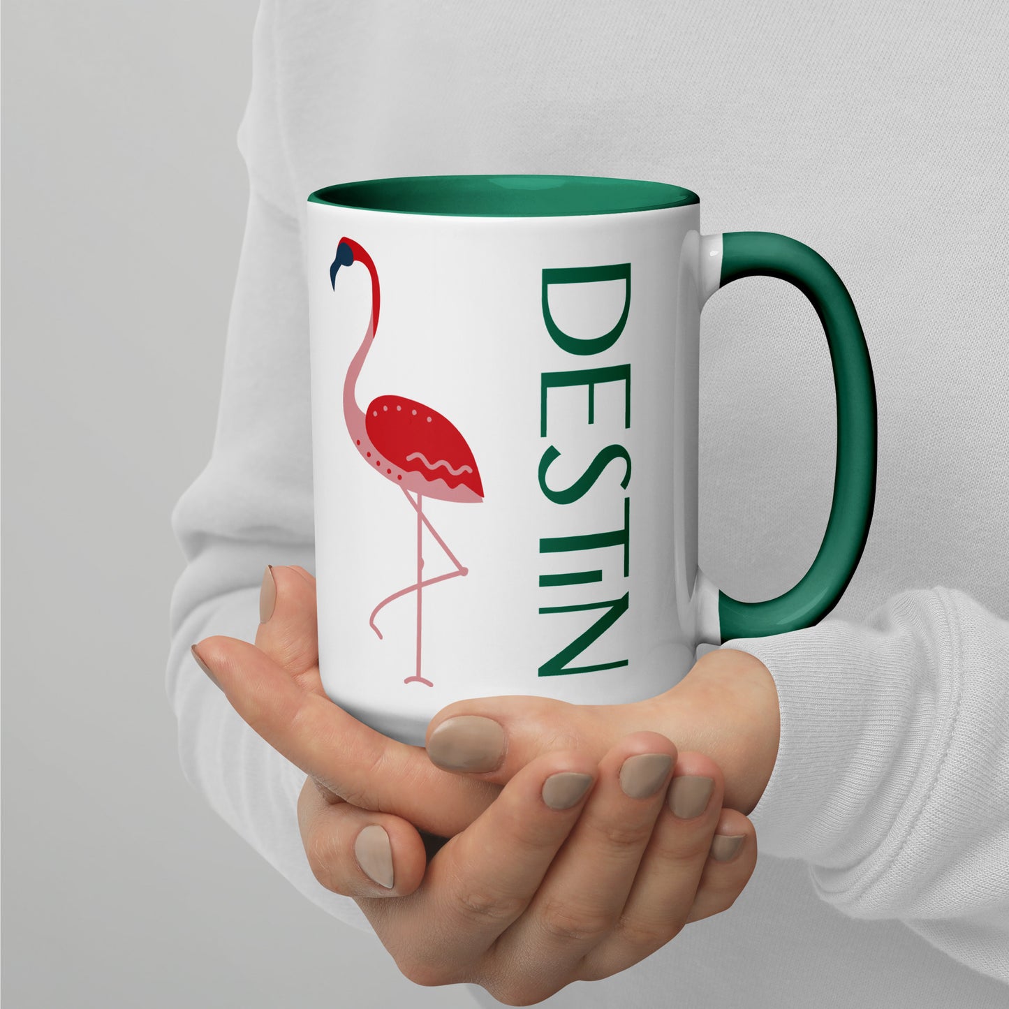 DESTIN FLORIDA FLAMINGO Mug - DESTIN Florida FLAMINGO Mugs