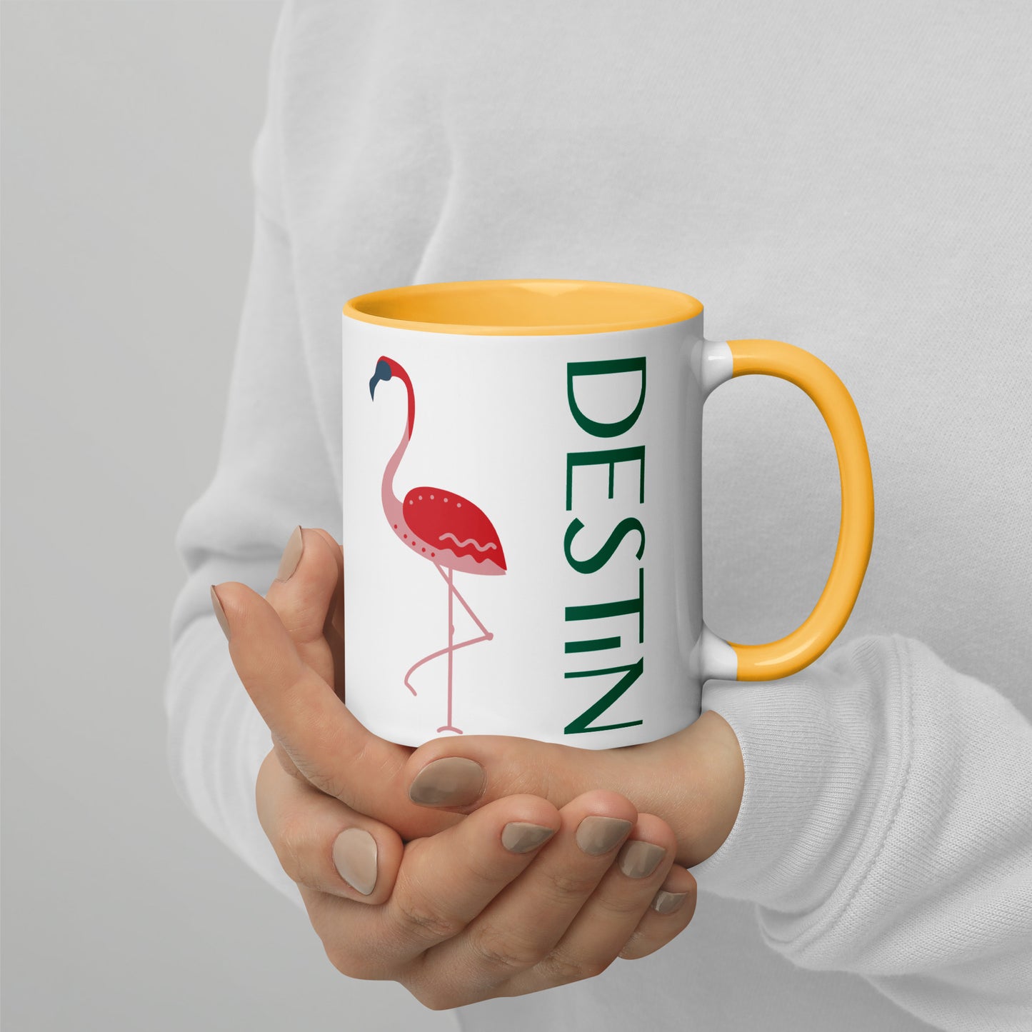 DESTIN FLORIDA FLAMINGO Mug - DESTIN Florida FLAMINGO Mugs