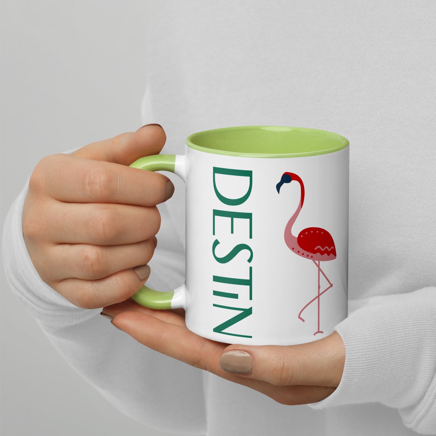 DESTIN FLORIDA FLAMINGO Mug - DESTIN Florida FLAMINGO Mugs