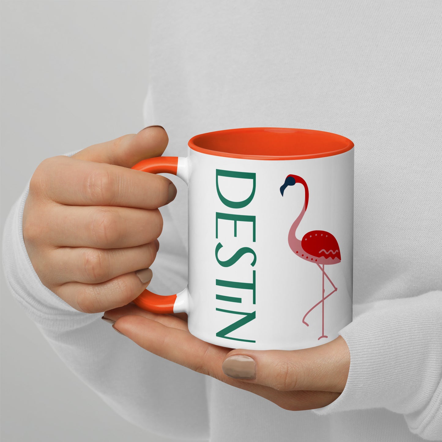 DESTIN FLORIDA FLAMINGO Mug - DESTIN Florida FLAMINGO Mugs