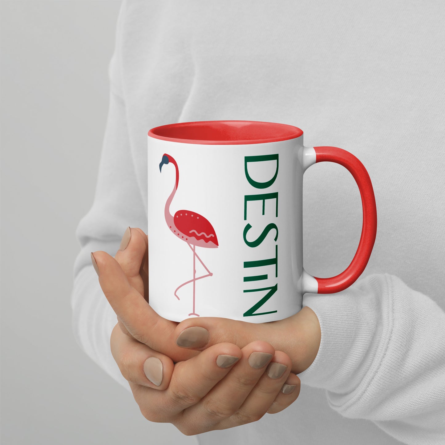 DESTIN FLORIDA FLAMINGO Mug - DESTIN Florida FLAMINGO Mugs