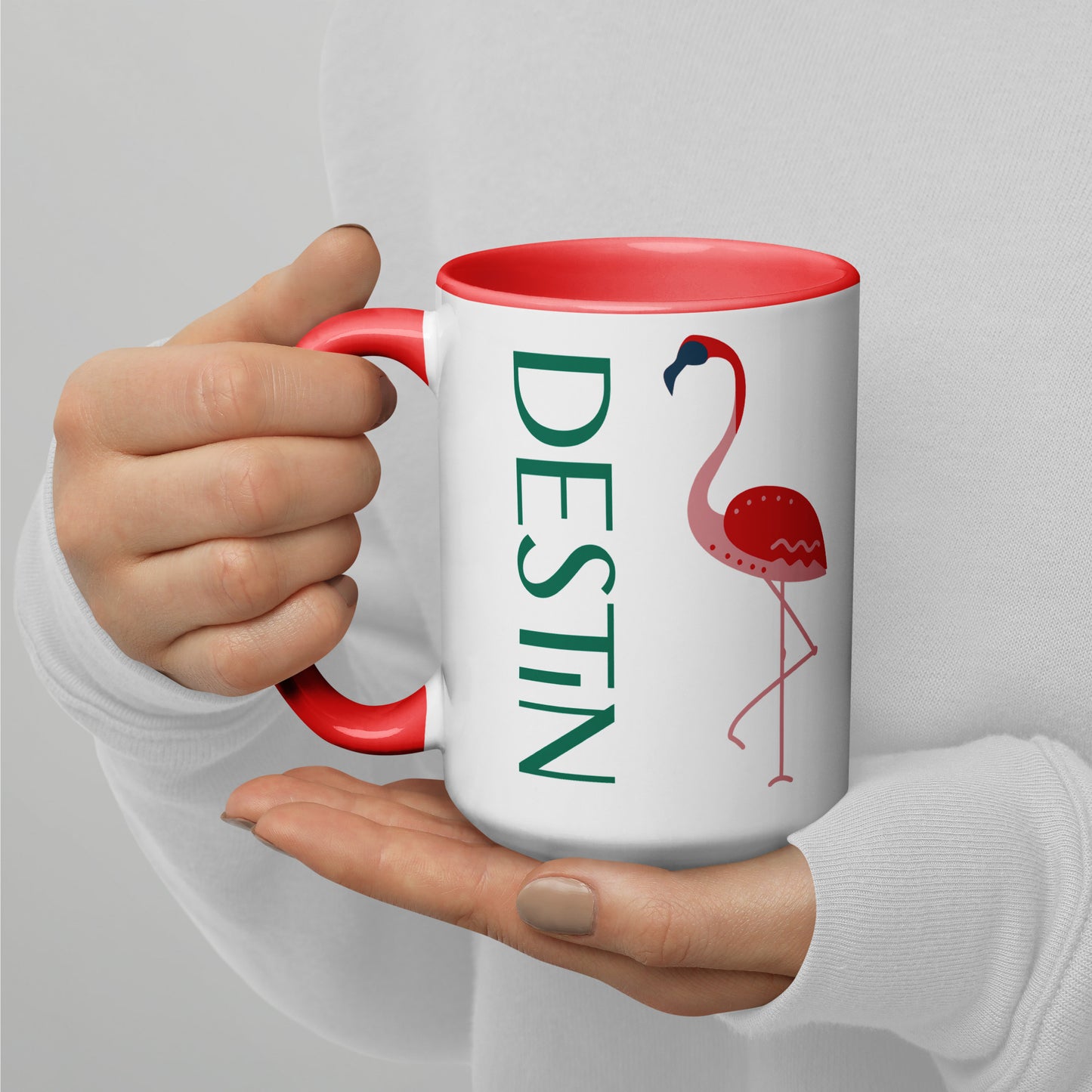 DESTIN FLORIDA FLAMINGO Mug - DESTIN Florida FLAMINGO Mugs