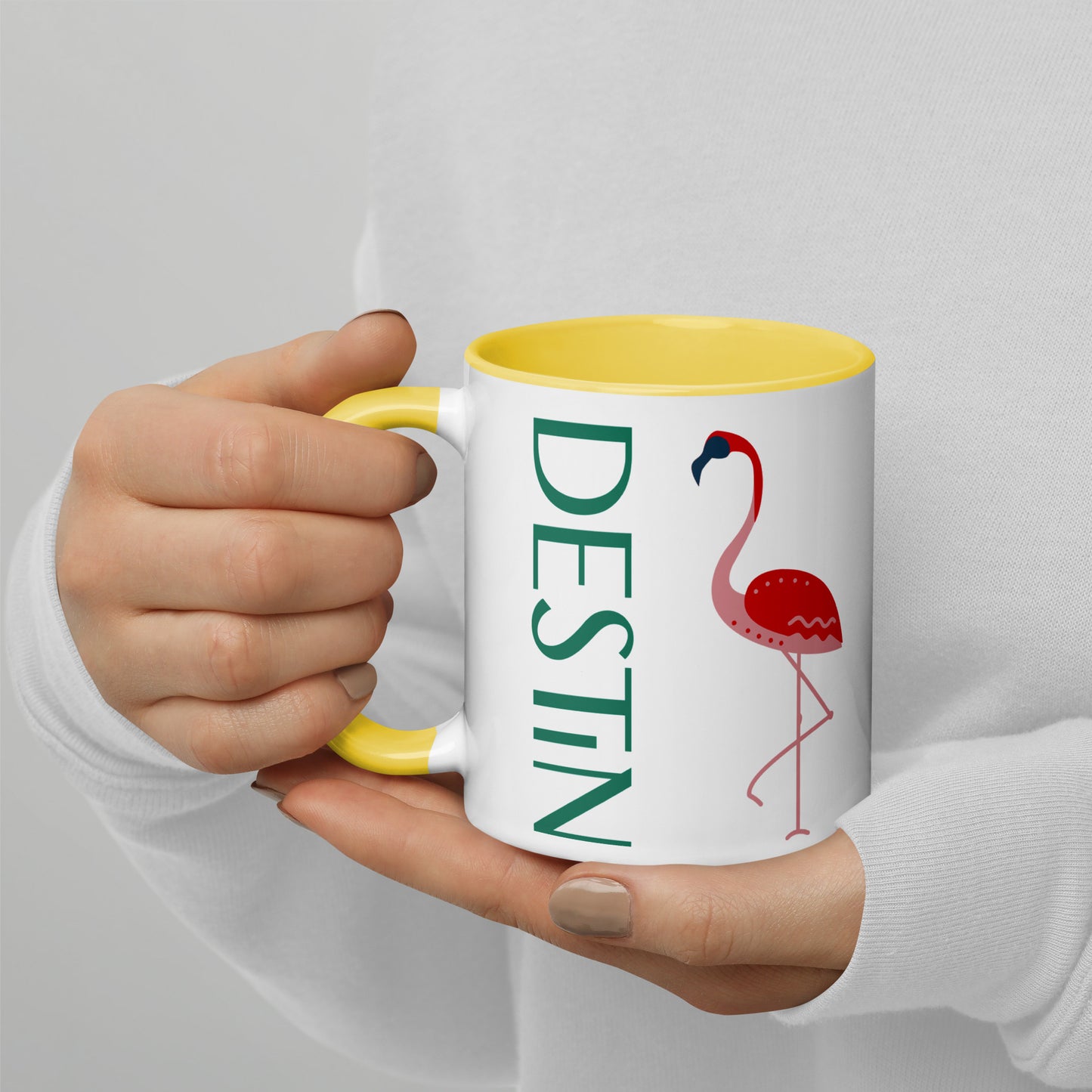 DESTIN FLORIDA FLAMINGO Mug - DESTIN Florida FLAMINGO Mugs