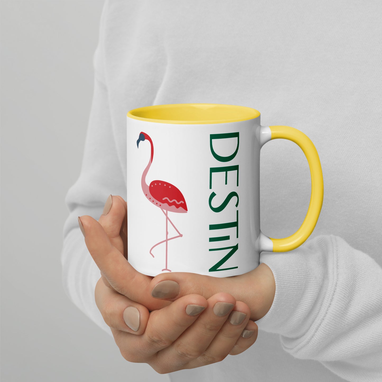 DESTIN FLORIDA FLAMINGO Mug - DESTIN Florida FLAMINGO Mugs