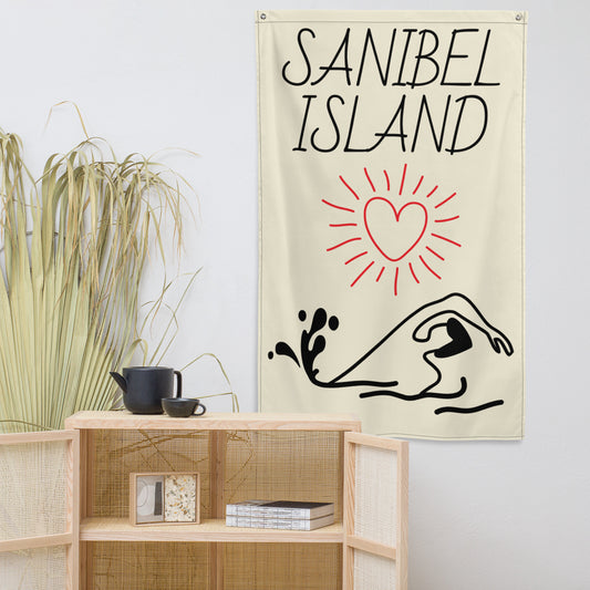 SANIBEL ISLAND Florida Flag / Designer Home or Office Décor