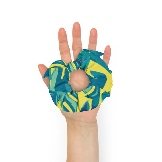 Tropical Print Scrunchie