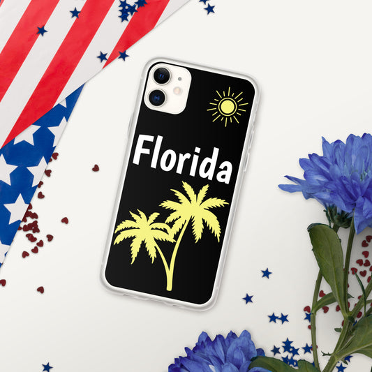 FLORIDA W/ PALM TREES iPhone Case