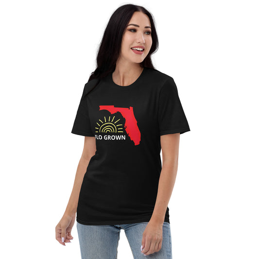 Florida Grown -  "FLO GROWN" - Short-Sleeve T-Shirt - Unisex Lightweight T-Shirt - Gildan 980