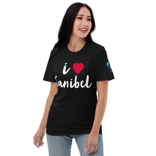 I LOVE SANIBEL FLORIDA T-SHIRT - Short-Sleeve Unisex Lightweight T-Shirt - GILDAN 980