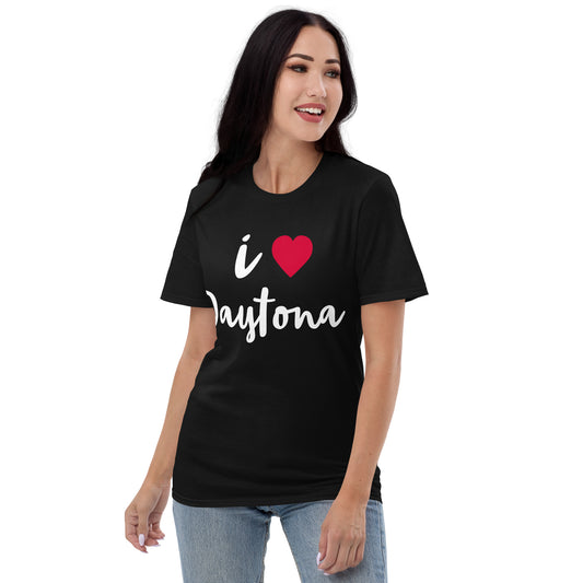 I LOVE DAYTONA W/ HEART - Short-Sleeve T-Shirt  - Unisex Lightweight T-Shirt | Gildan 980