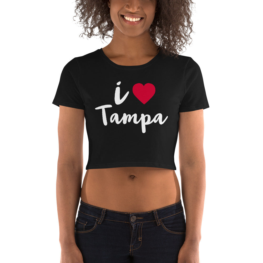 I LOVE TAMPA CROP TOP - Women’s Crop Tee - Tampa Florida